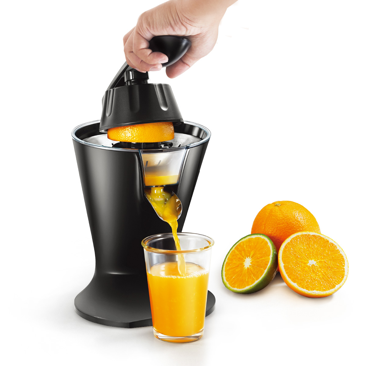 Máy Vắt Cam, LocknLock Handle Citrus Juicer 230V~, 50Hz, 85W - Màu Đen - EJJ256BLK